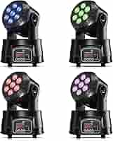 BETOPPER ムービングライト RGBW LED 舞台照明 ディスコライト Amazon.co.jp : BETOPPER ムービングライト 7x8W RGBW LED 舞台