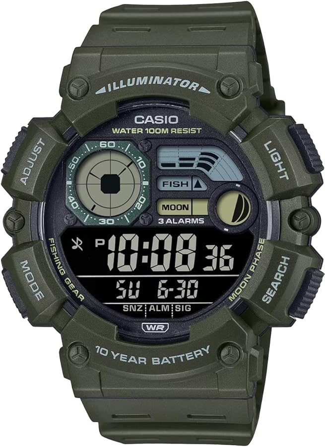 Amazon.co.jp: [カシオ] CASIO デジタル メンズ 腕時計 フィッシング