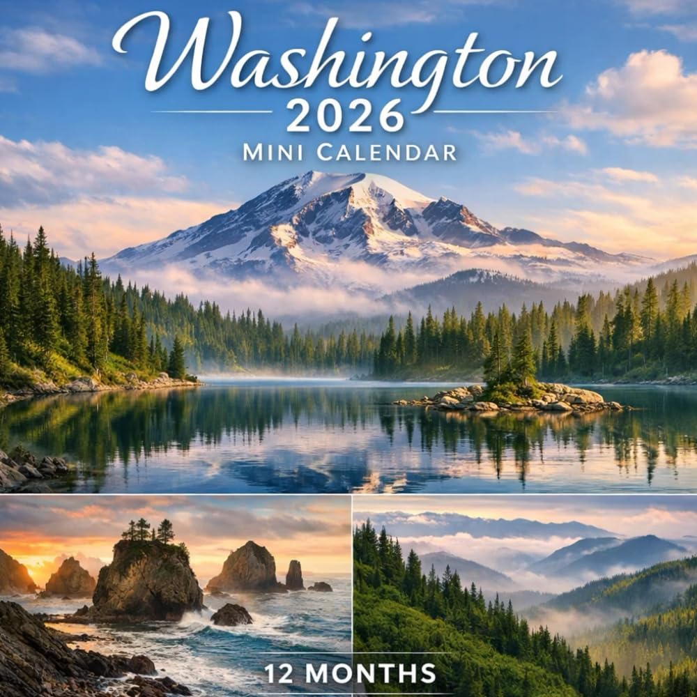2026 Washington Mini Calendar , 12 MONTHS