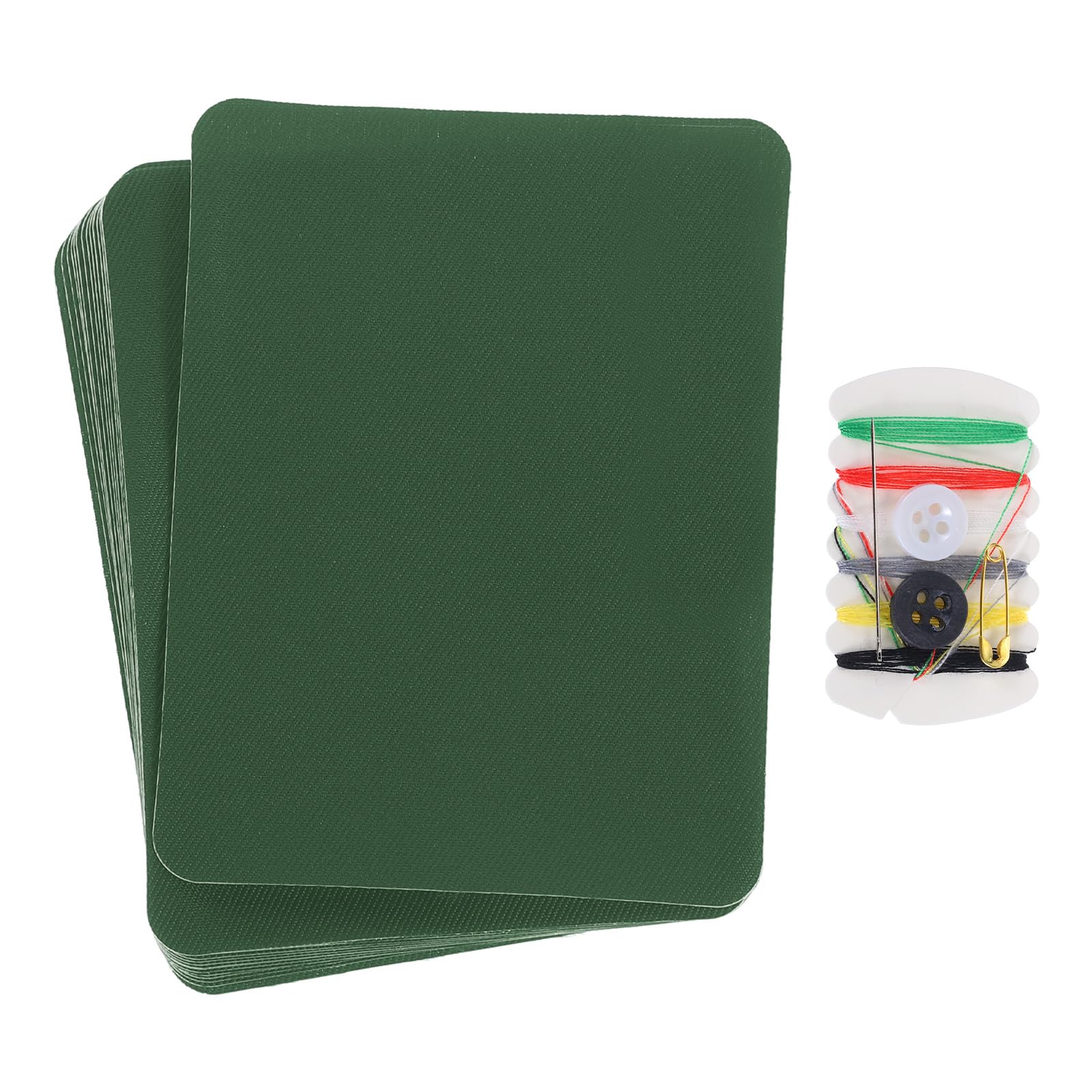 QUARKZMAN Kit 8 Toppe Termoadesive Con Cucito - Beige, Per Jeans, Borse, Divani E Altro