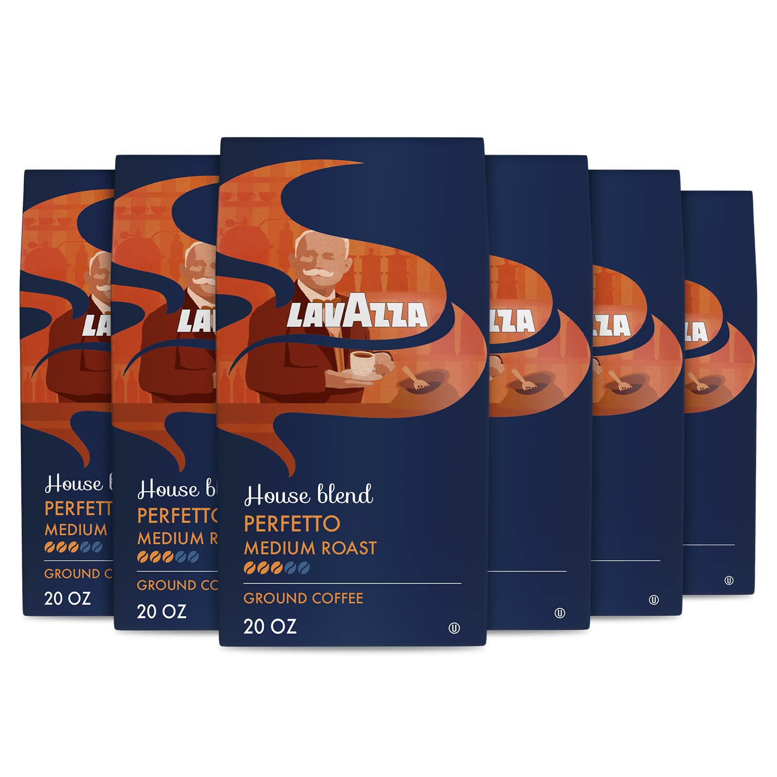 Amazon.com : Lavazza House Blend Perfetto Ground Coffee 6 Bags of