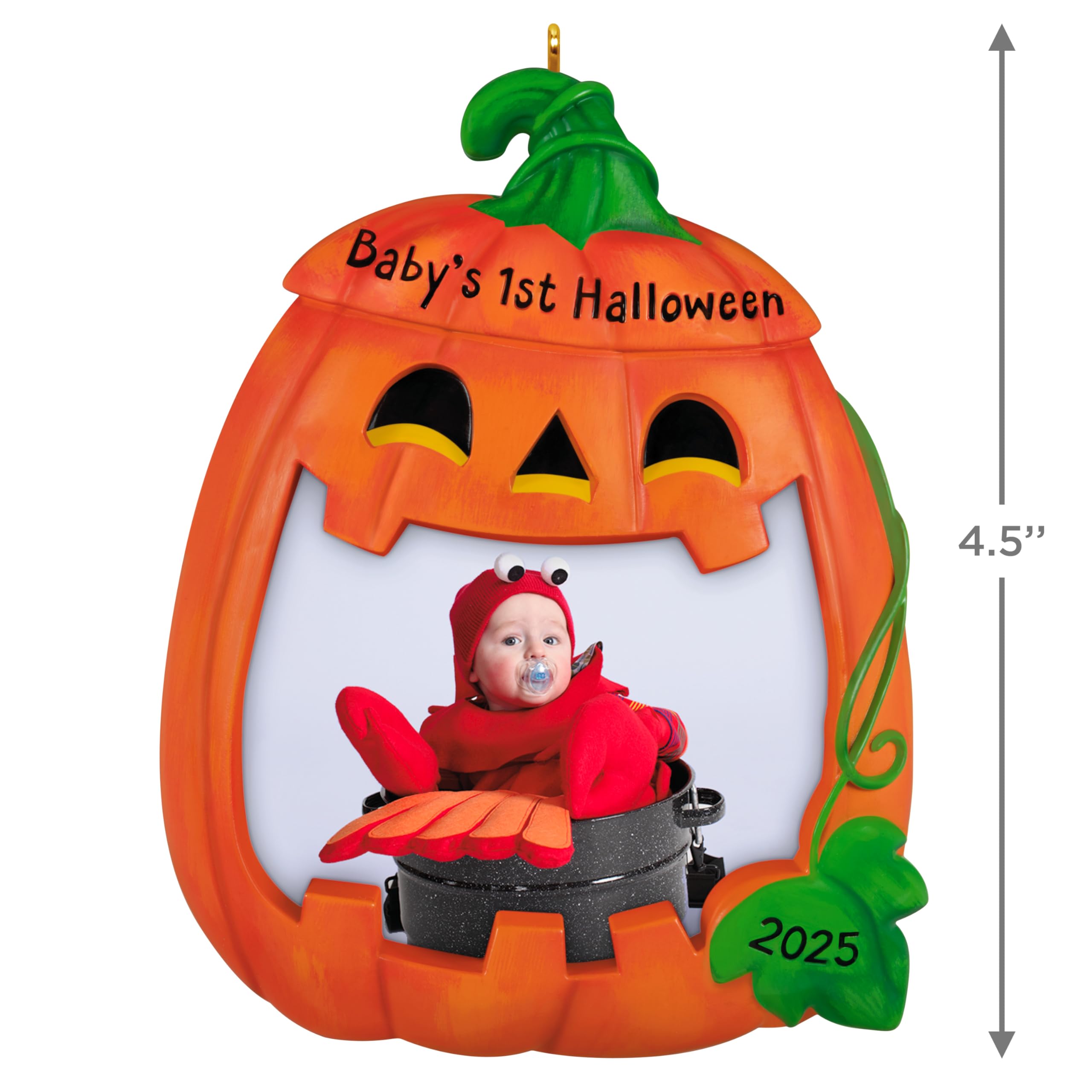 Condition photo showing New/Like New for hallmark keepsake halloween ornament 2025, baby's first halloween 2025 photo frame, halloween decorations