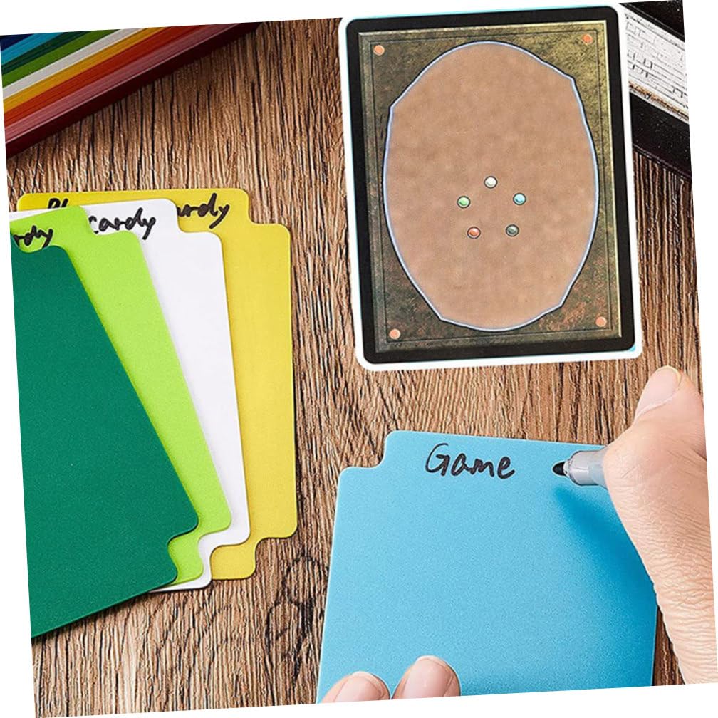 HEMOTON 4 Set Carta Pp Carta Collezionabile Giochi Chiaro Divisori Di Pagina Custodia Per Carte Separatore Di Carte Da Gioco Divisori Per Scheda Indice Scheda Gioco Commercio Pp Pezzi*4