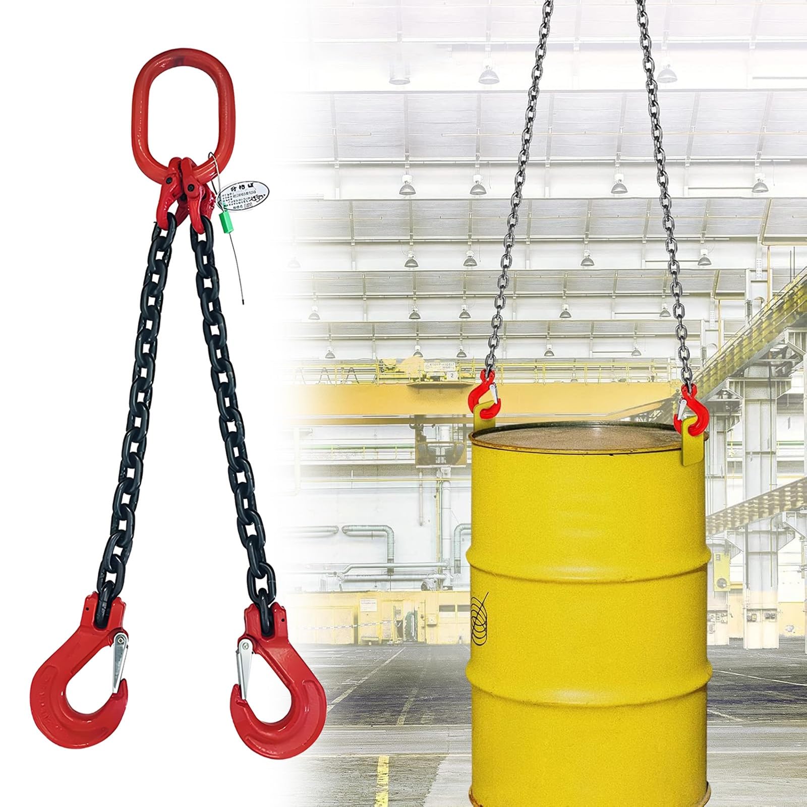 Custom Mn G80 Acciaio Sollevamento Chs per attrezzature pesanti (5 tonnellate) - Uso magazzino/fabbrica Perfetto per applicazioni di sollevamento e sartiame del motore