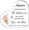 Retirement Gift for Woman - Thank You Gifts Acrylic Plaque Decorative Sign Going Away Gift Leaving Gifts Farewell Graduate Inspirational Appreciation Gifts for Women Men Boss Coworker Friend