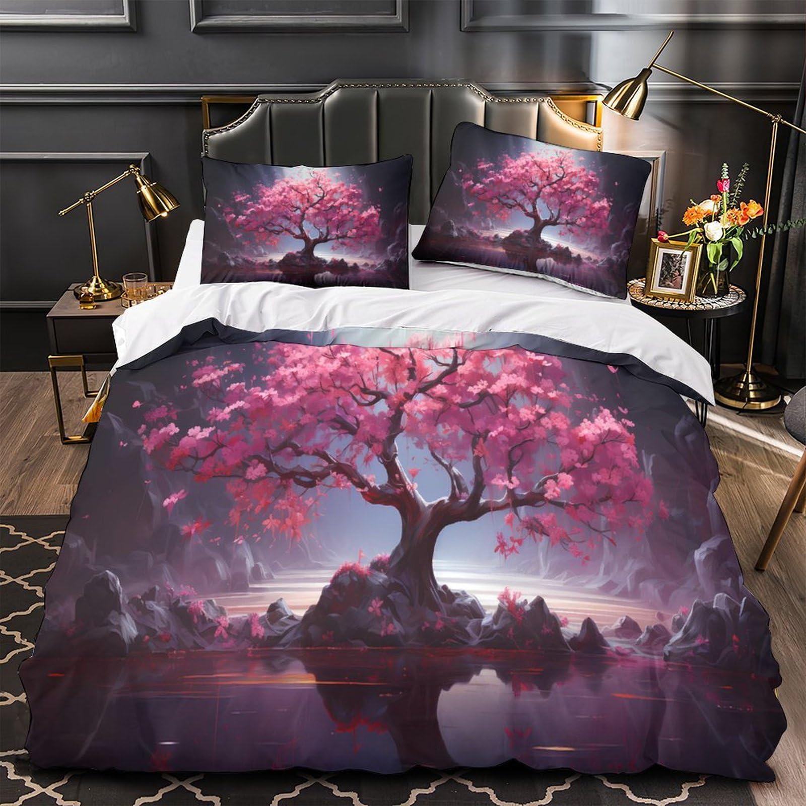 Linge de lit confortable super douce : housse de couette microfibre King