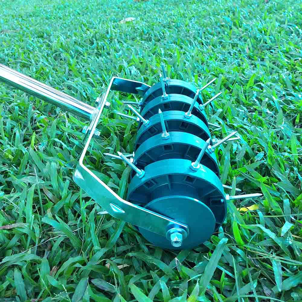 Buy Osaava Manual Rolling Lawn Aerator 18inch Garden Yard Rotary Push
