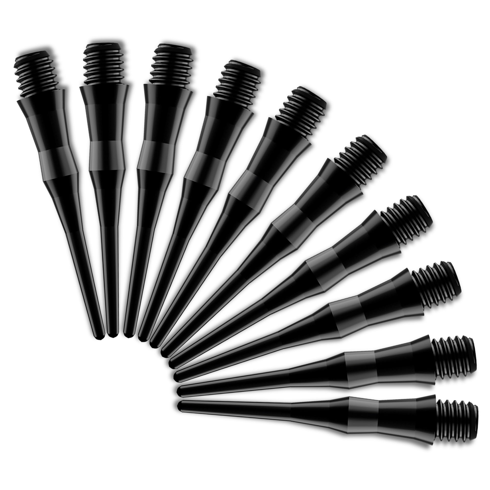 CyeeLife Premium Jeu de Pointes de Fléchettes, 100 Pièces Filetage 2BA, Pointes de Fléchettes Professionnelles, Pointes de Remplacement Fléchettes en Plastique, Extrêmement Stables & Durables