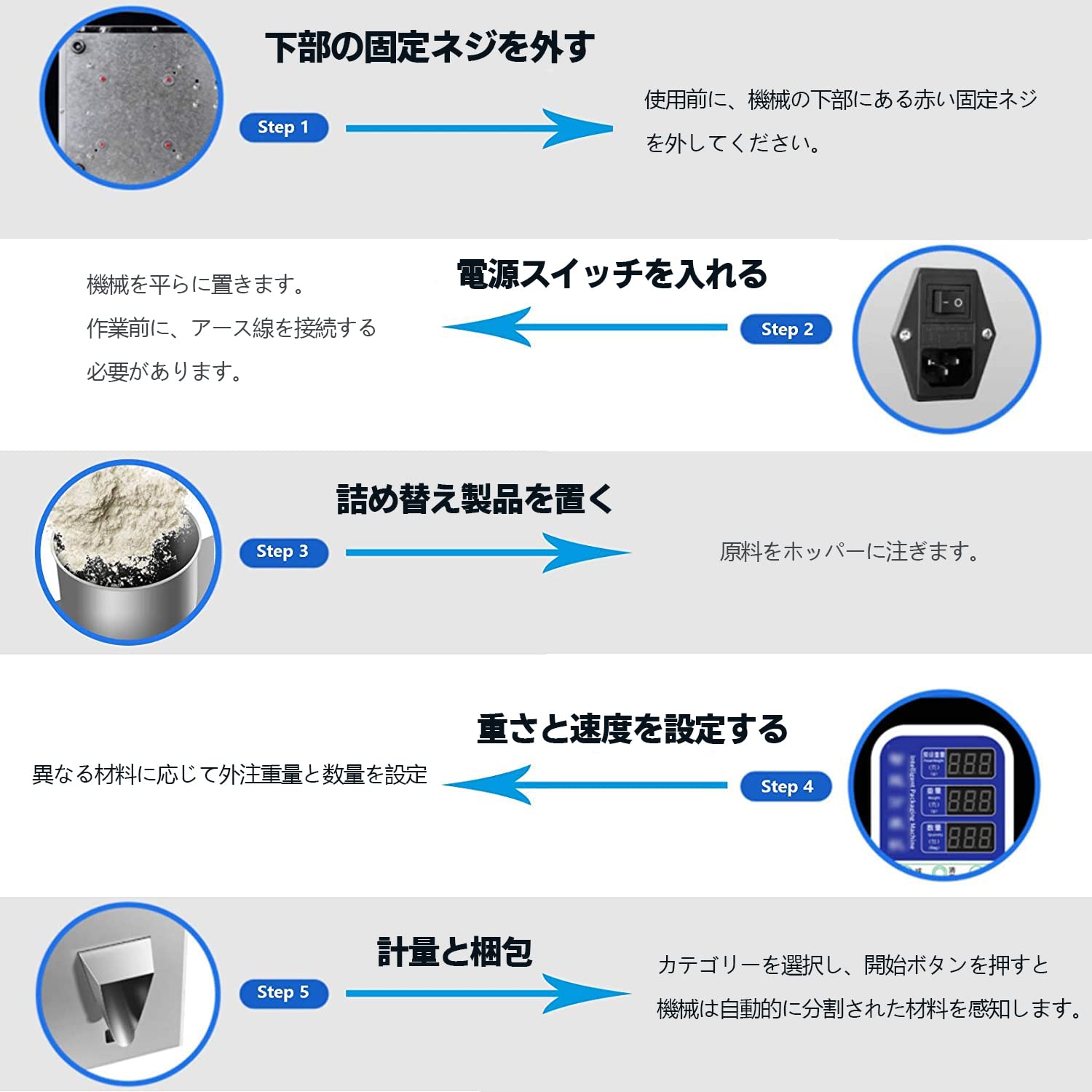 Amazon.co.jp: ZINNORE 2~200g 粉末充填機 顆粒充填機 小型充填機 粉体