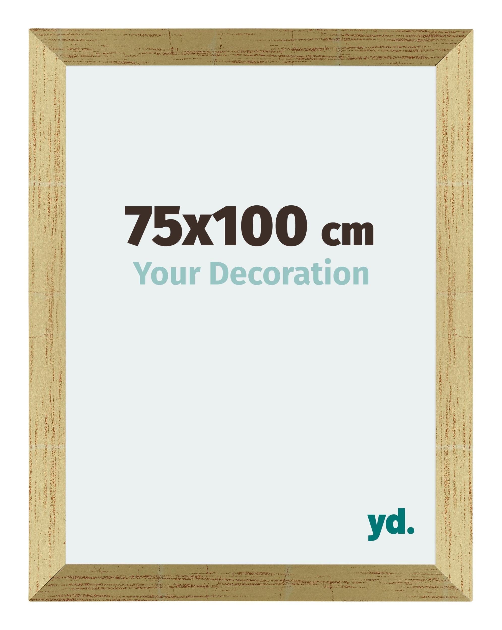 Your Decoration - Picture Frame 75x100 cm - Gold Shiny - Decorative Wall Frame in MDF with Antireflection - Frame 75x100 - Mura — image 1