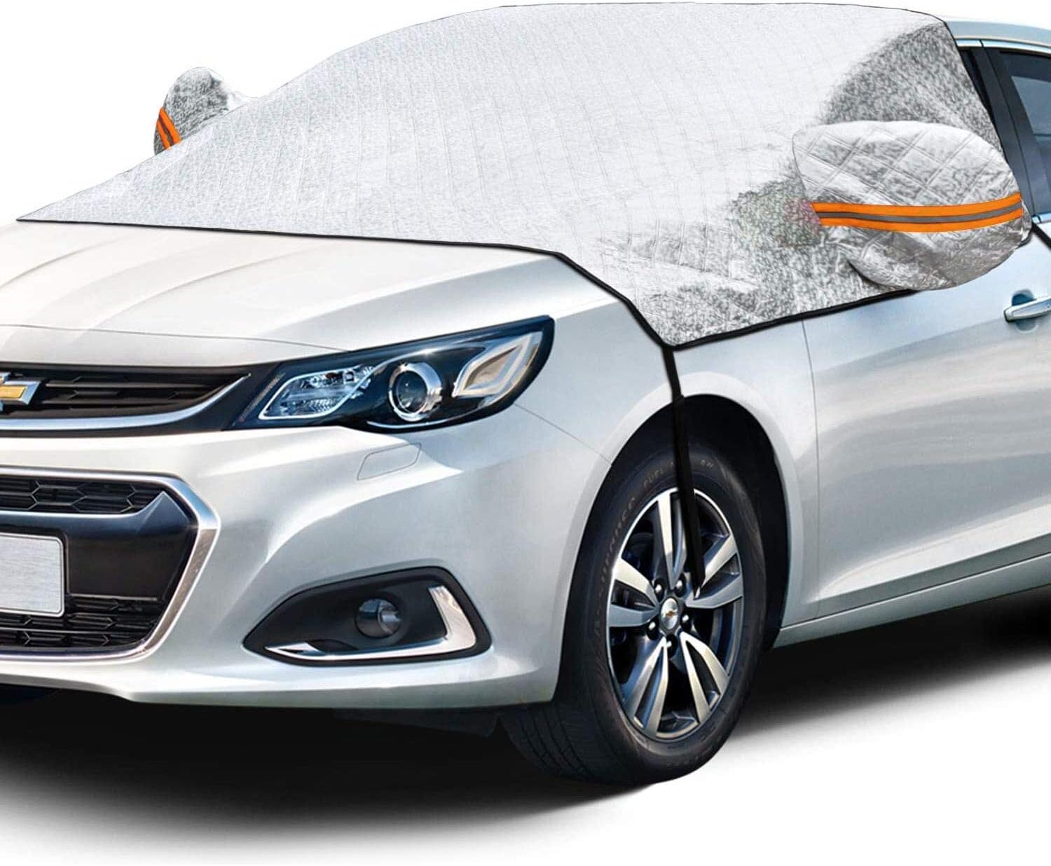 車カバー ハーフ フロントガラス ボディーカバー 凍結防止 防水性アップ 防塵防輻射紫外線 厚いタイプ 夏 車suv用 冬 全天候型 75 Off サンシェード