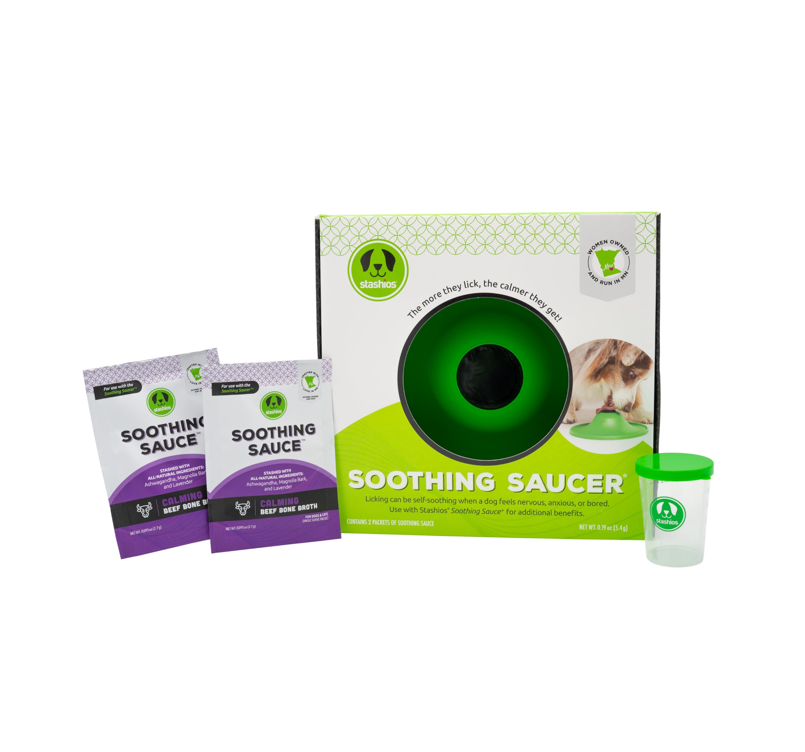 Soothing Saucer Calming Kit- Anxiety Relief, All Natural, Healthy, Stress Reduction Dogs