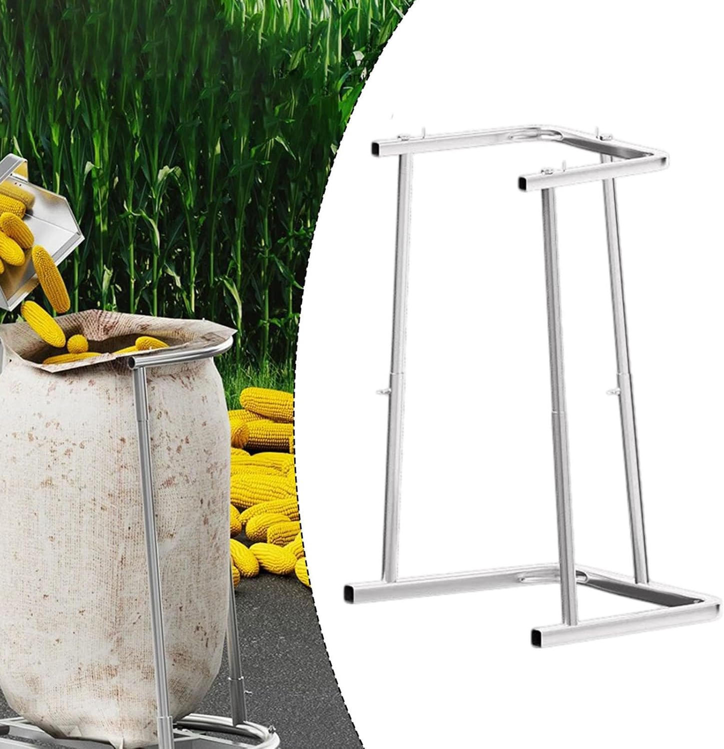 Bag Holder Stand Garbage Bagging Device Versatile Grain Loading Sack Holder Bag