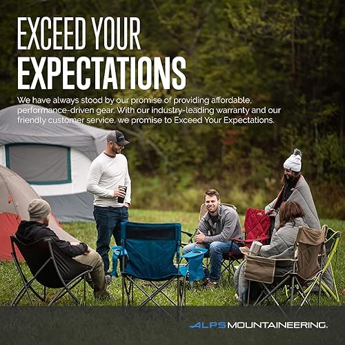 Miniatura 7 de ALPS Mountaineering King Kong - Sillas de campamento para adultos con portavasos y bolsillos de malla, construidas duraderas y fiables, con marco de