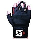 skott Evo 2 Weightlifting Gloves with Integrated Wrist Wrap Support-Double Stitching for Extra Durability-Get Ripped with The Best Body Building Fitness and Exercise Accessories (Large, Black)