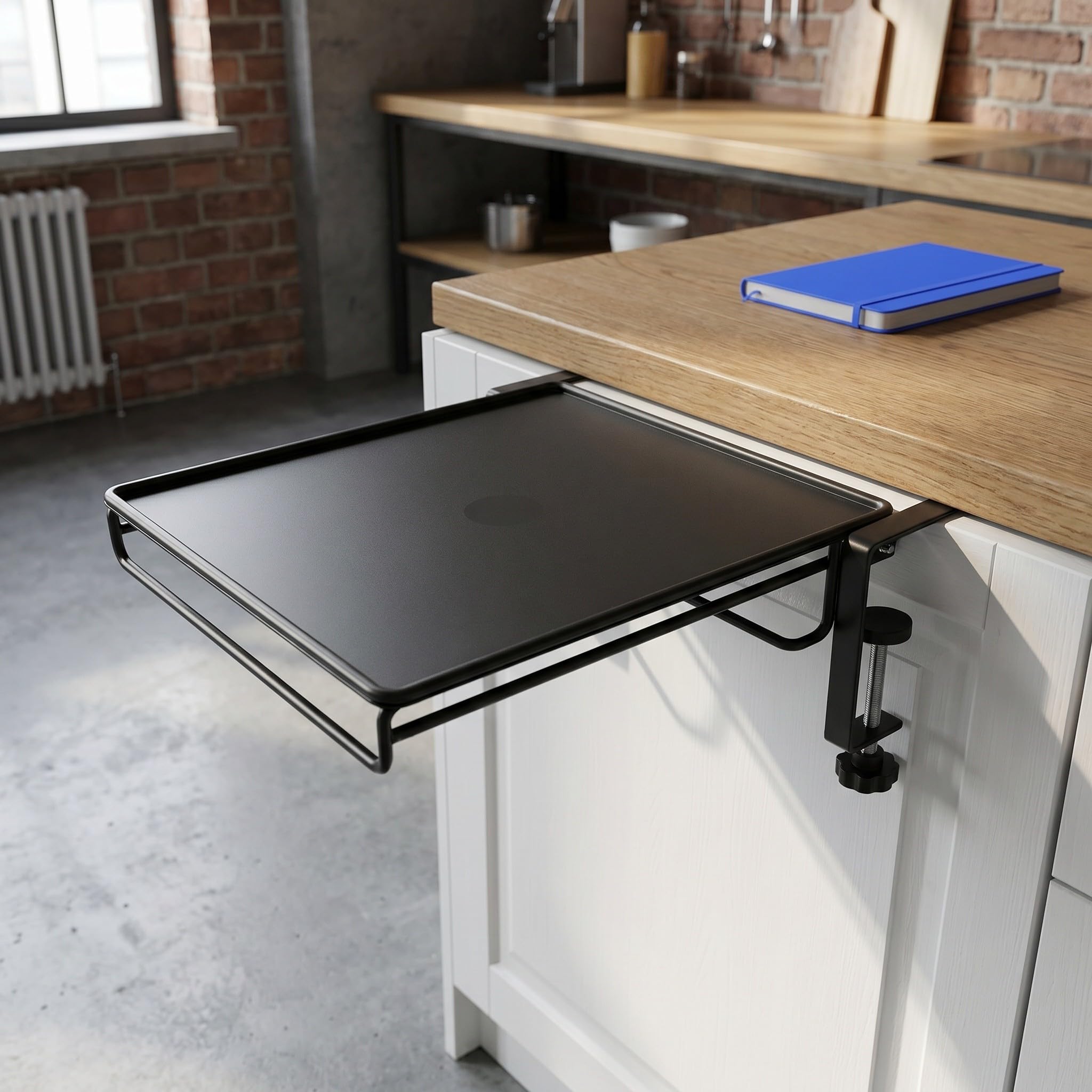 Operitacx Estante colgante plegable para cocina - Organizador de armarios metálicos, extensor de encimera - Estante colgante para baño que ahorra espacio - No requiere taladrar