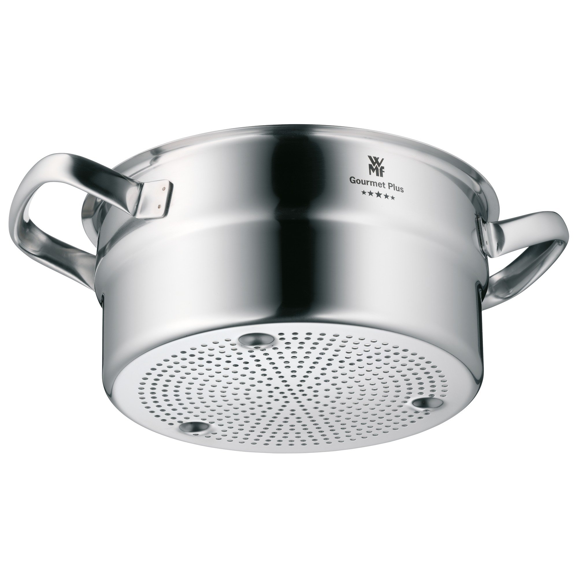 WMF Gourmet Plus Dämpfereinsatz 20 cm, Gemüse-/ Kartoffeldämpfer, Cromargan Edelstahl mattiert, spülmaschinengeeignet | Gemüse-/Kartoffeldämpfer, Cromargan Edelstahl mattiert, spülmaschinengeeignet