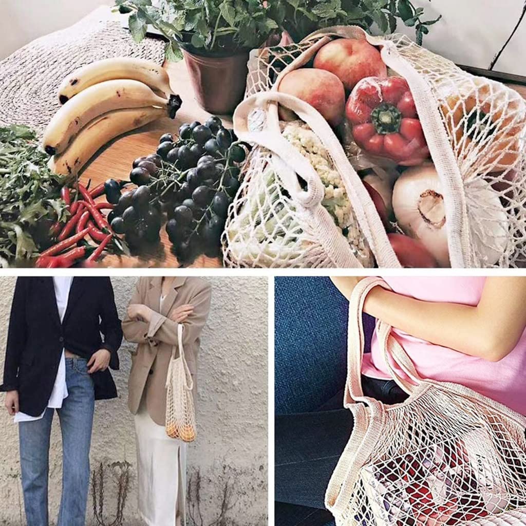Manga de Burbuja, Bolsas protección Frutas, 1 Bolsa Compras Reutilizable, Red portátil, Malla Plegable algodón for Almacenamiento y Verduras, for