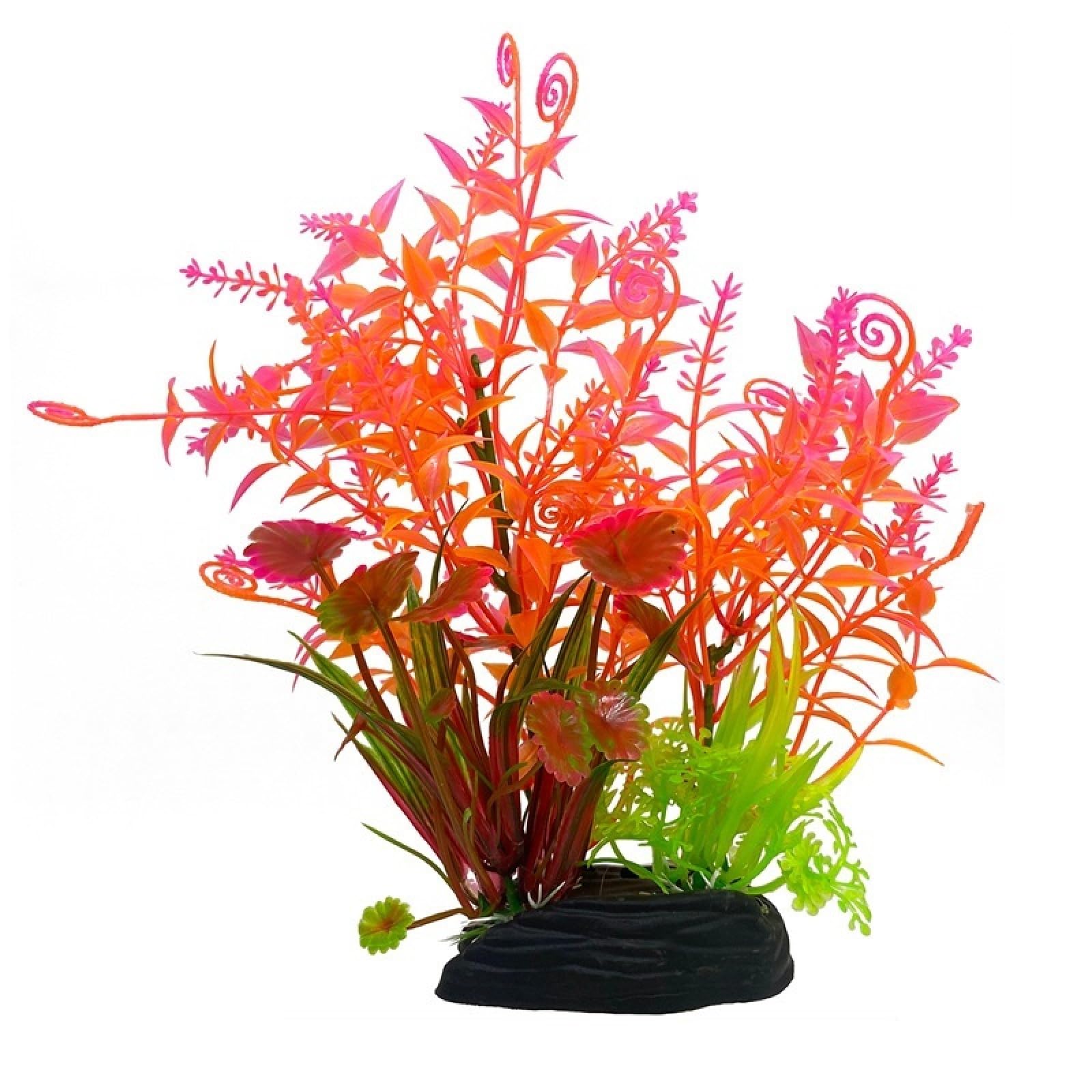 Adornos Artificiales de plástico for Plantas acuáticas, Accesorios de simulación for pecera, 3 Piezas I,Decoración de peceras
