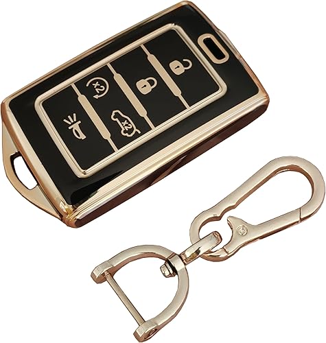 Miniatura 10 de Funda de TPU para llavero Jeep compatible con Chrysler 200 300 PT Cruiser Dodge Charger Magnum Durango Jeep Grand Cherokee Commander Liberty