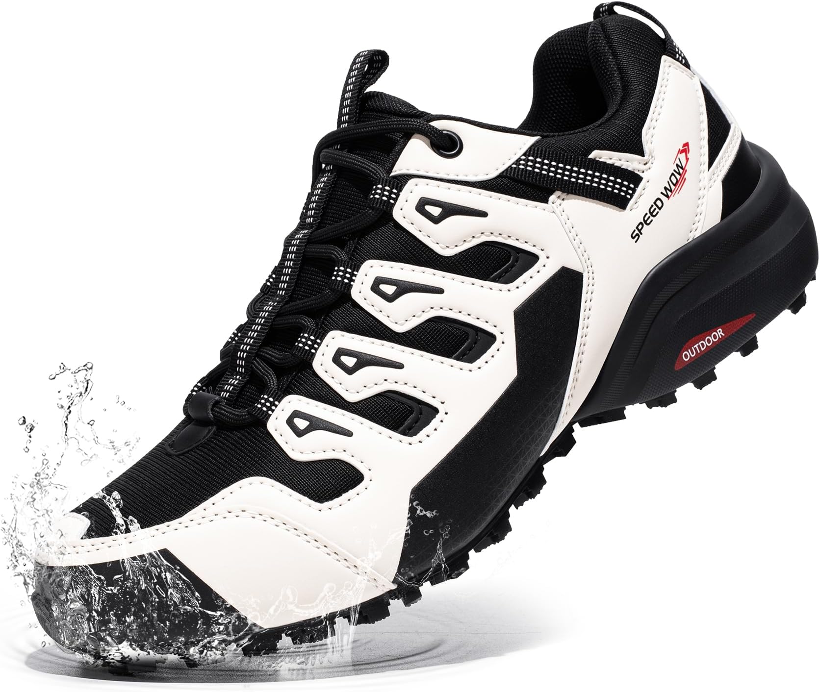 Trail Running Shoes for Men Waterproof Lightweight Non-Slip Walking Hiking Work Sneakers