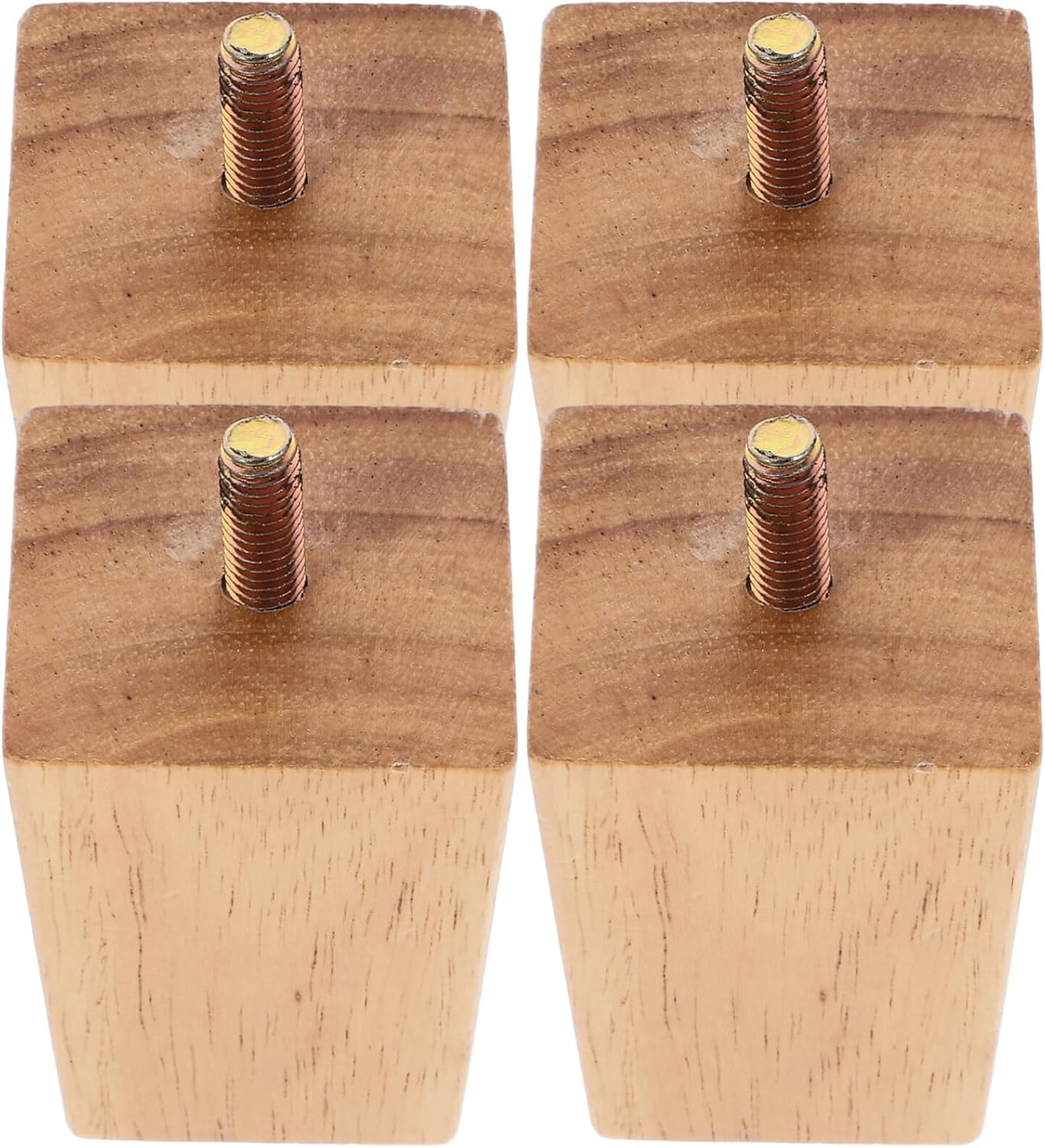 Homoyoyo 4pcs Solid Couch Legs Replacement Feet for Sofa Dresser Coffee Table Easy to Install Furniture Legs Natural Finish Versatile Design for Home Office Use