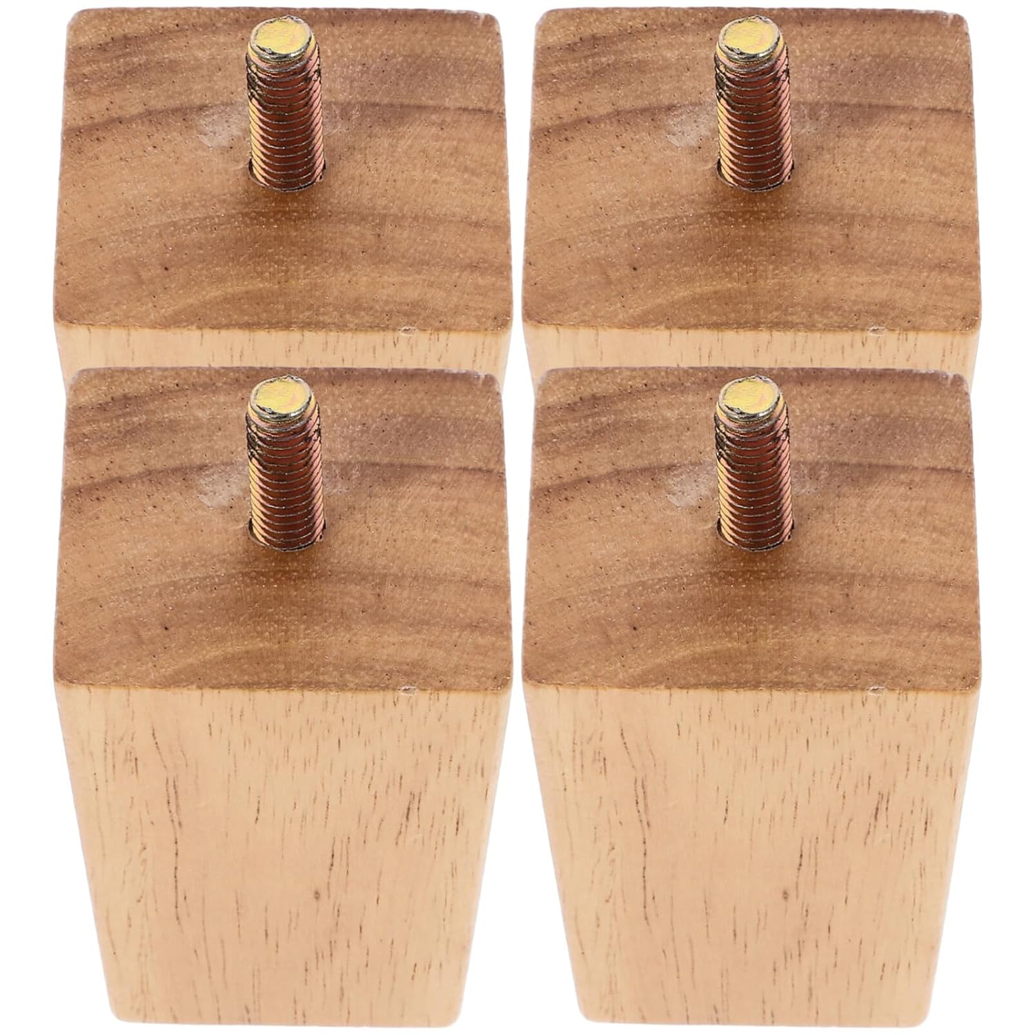 Homoyoyo 4pcs Solid Couch Legs Replacement Feet for Sofa Dresser Coffee Table Easy to Install Furniture Legs Natural