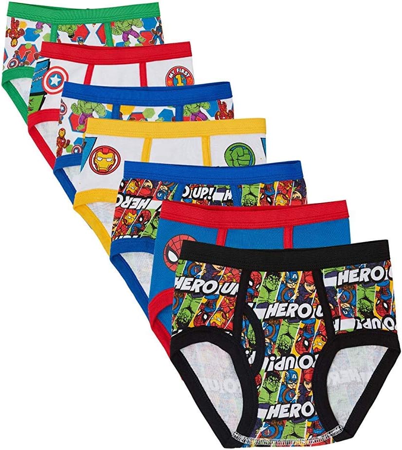 Spiderman Boys' Toddler Superhero Friends Exclusive Underwear with Iron Man, Hulk & More 2/3t & 4t