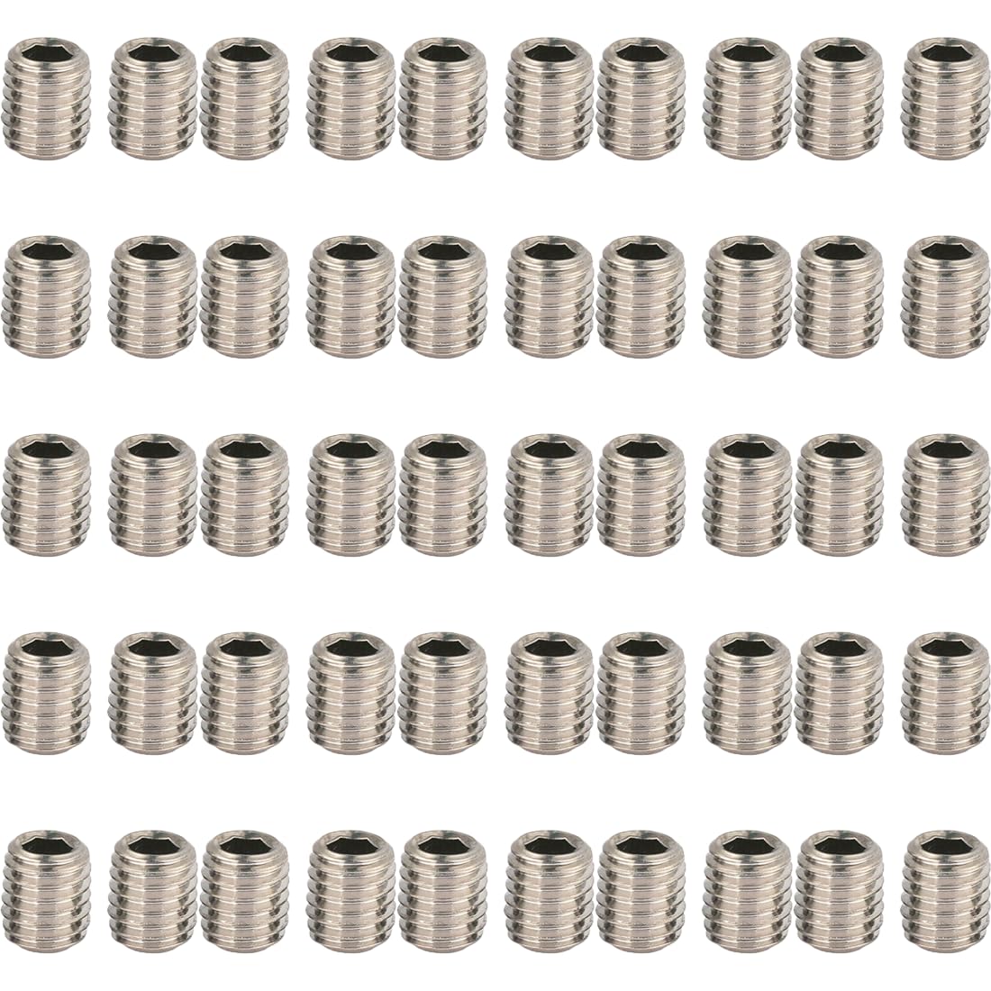 316 Stainless Steel Internal Hex Socket Cup Point Grub Screw (50, M8X10)