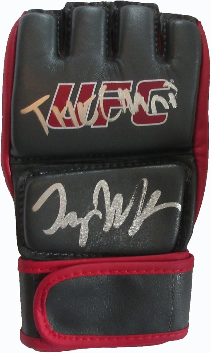 Tyron Woodley Autographed Grey UFC Training Fight Glove W/PROOF, Picture of Tyron Signing For Us, Ultimate Fighting Championship, UFC, Champion, Strikeforce