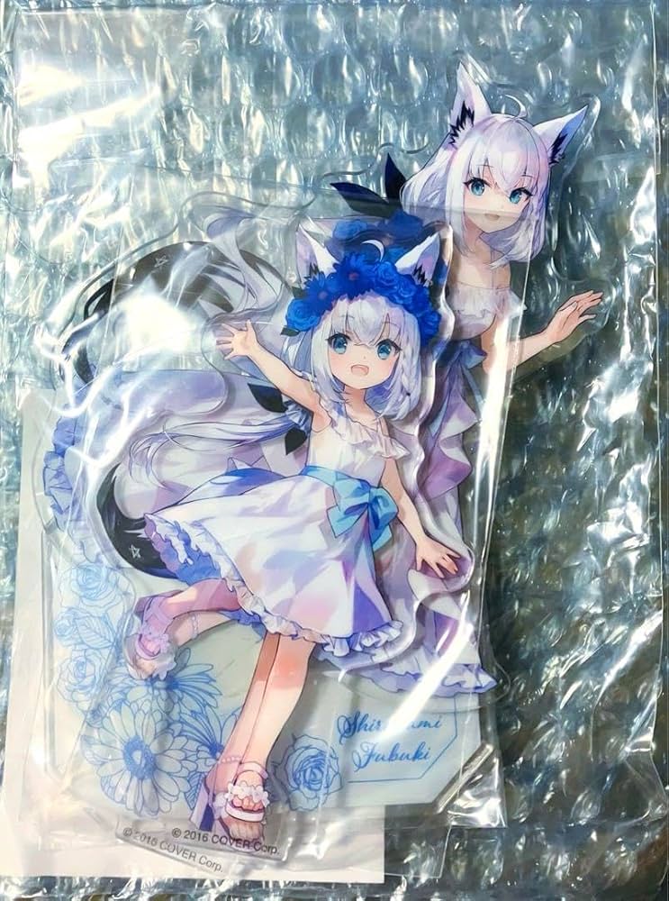 ホロライブ フブミオ5周年記念 アクリルスタンド 白上フブキ 利休園アクスタ ホロライブ フブミオ 5周年記念 白上フブキ 大神ミオ アクリル