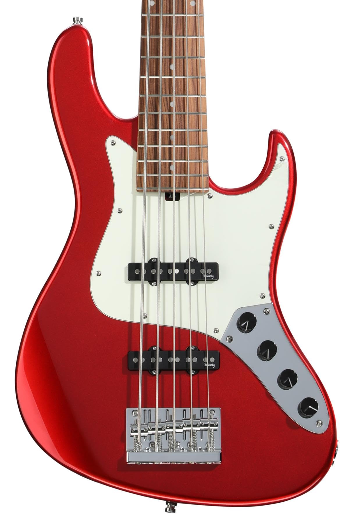 Sadowsky MetroExpress Will Lee Artist Line 5-string Bass Guitar - Candy Apple Red, Morado Fingerboard