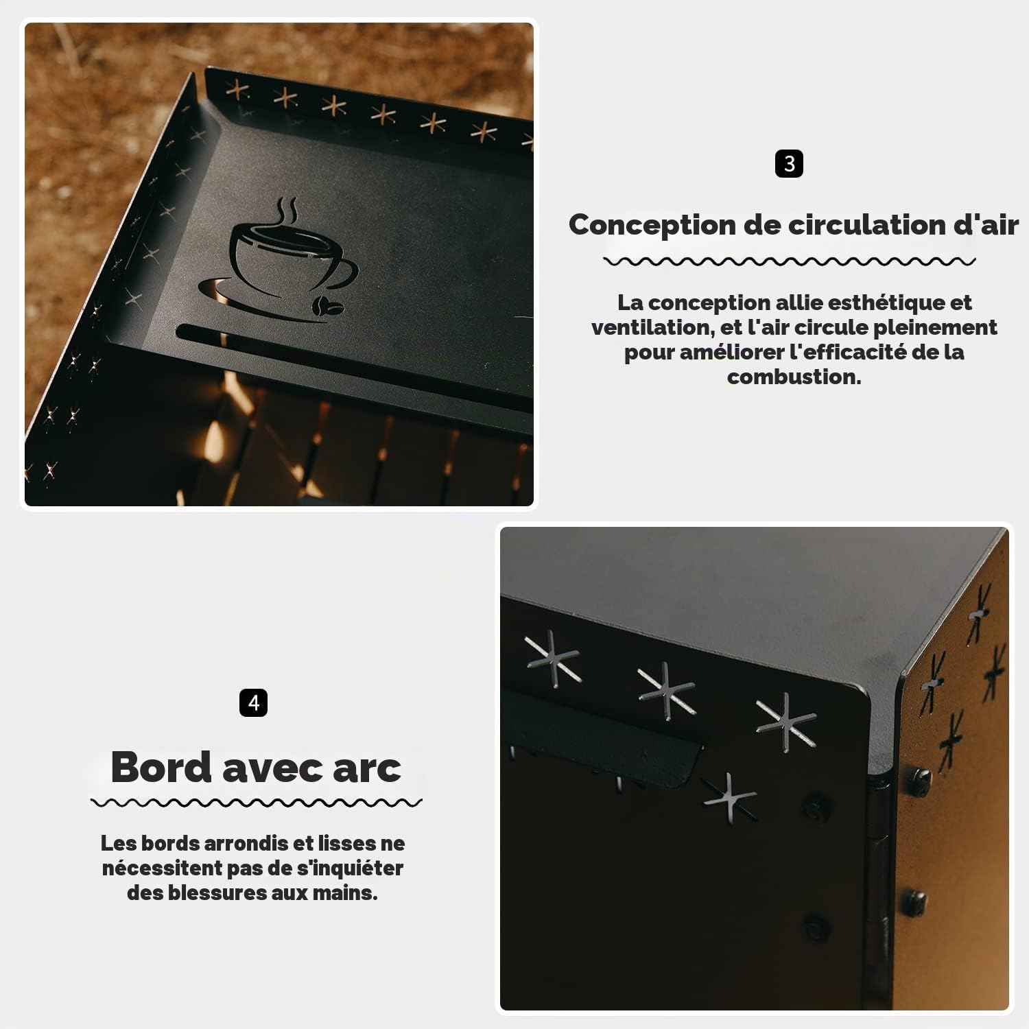 HIKEAMN Pare-brise pour réchaud de camping – Pare-vent d'extérieur pliable pour cuisinière à gaz avec sac de rangement pour camping, randonnée, pique-nique, cuisine (vert kaki)