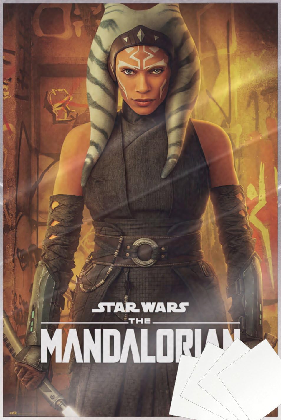 POSTER STOP ONLINE Star Wars: The Mandalorian - TV Show Poster (Season 2 - Ahsoka Tano) (Size: 24" x 36") (Laminated Poster & Strips)