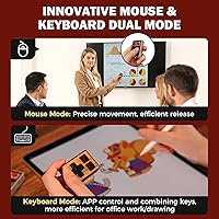 Vista 6 de IINE Mini Controller for iPhone/iPad/Android, Portable Wireless Controller for TikTok Scrolling, E-book Page Turning, Music Control, PPT Clicker