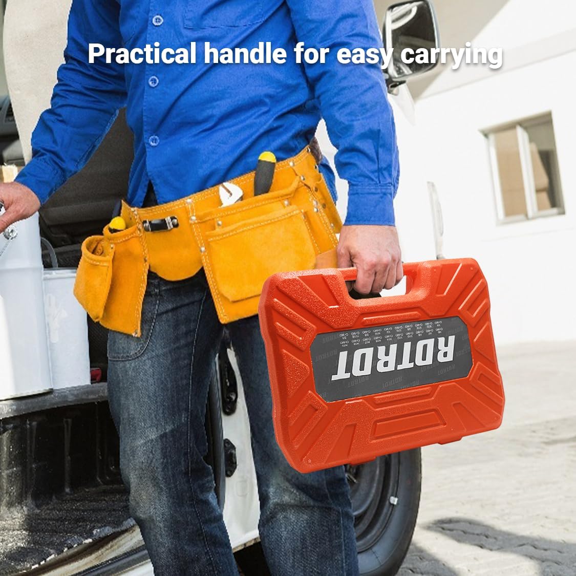 20-Piece 1/2" Drive Master Impact Hex Bit Set, Hex Driver Socket Set, Allen Bit Socket Set, SAE & Metric, (1/4" - 3/4", 6-19mm), Cr-Mo Steel