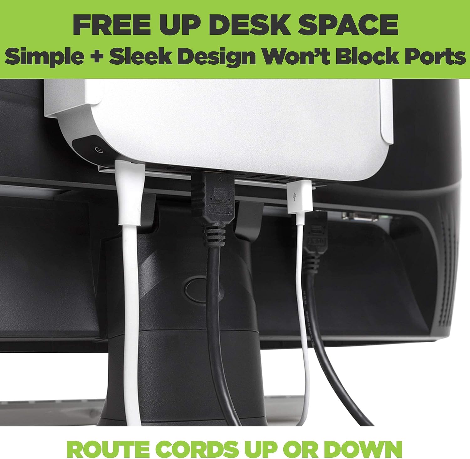 HIDEit Mounts MiniU Mount for Mac Mini - Patented in 2016, American Company - Steel Wall Mount, Under Desk Mount, VESA Monitor Mount for Mac Mini - Compatible with Mac Mini M1