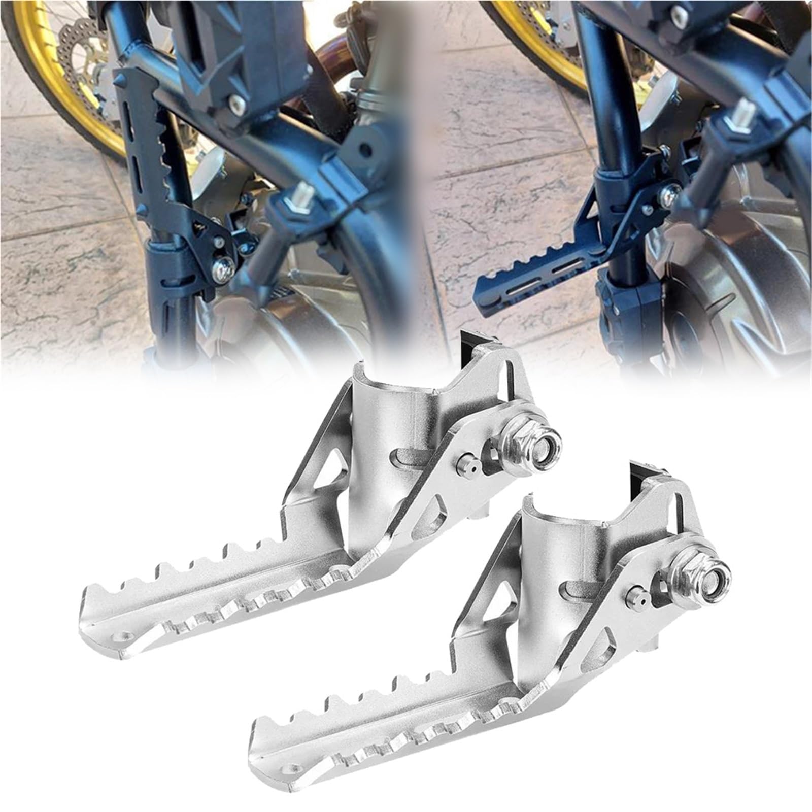 Repose-Pieds Avant de Moto 25 mm pour Tiger Explorer et Barres de Protection