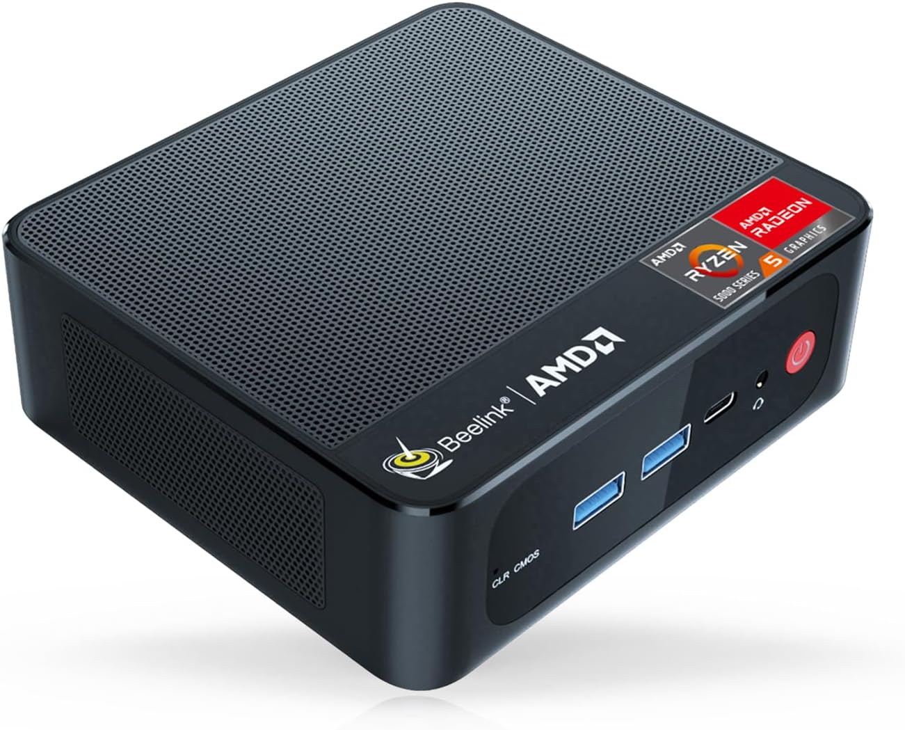 Beelink SER5 Mini PC, Ryzen 5 5500U (6C / 12T, Up to 4.0 GHz), AMD Radeon, 16 GB DDR4 RAM, 500GB SSD, Mini Computer Supports HDMI, DP, 2.5G LAN, WiFi 6, BT5.2, USB3.2, USB-C