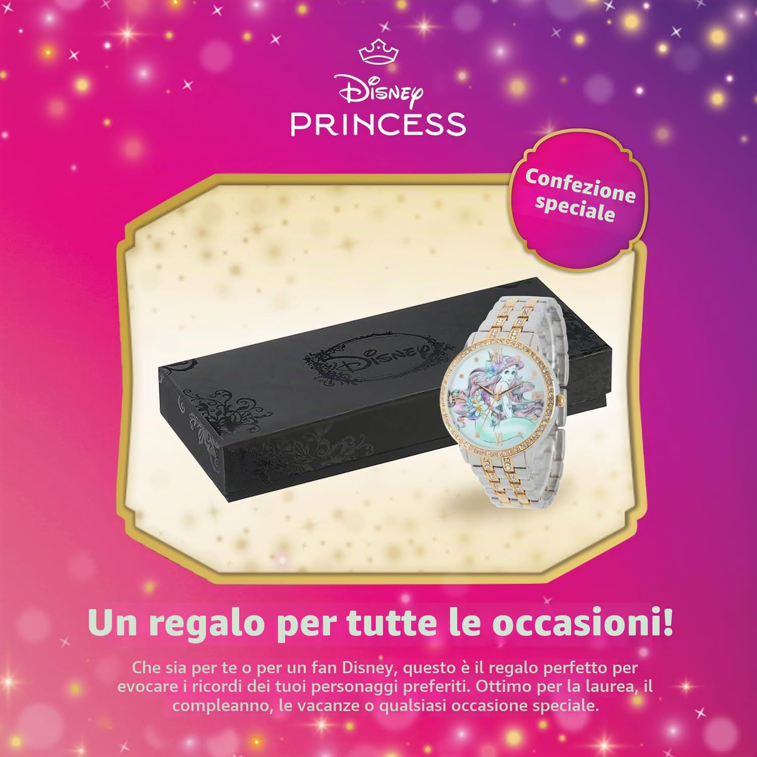 Disney – Orologio da donna con strass