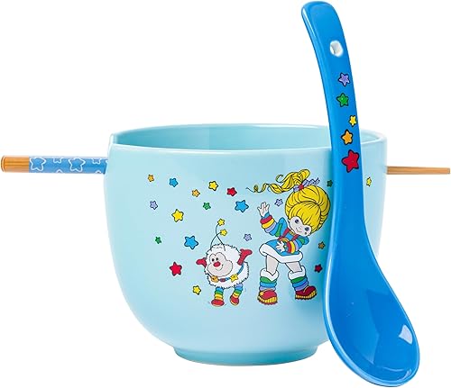 Miniatura 62 de Silver Buffalo The Powerpuff Girls Girl Power Featuring Blossom, Bubbles, and Buttercup Ceramic Ramen Noodle Rice Bowl with Chopsticks, Microwave