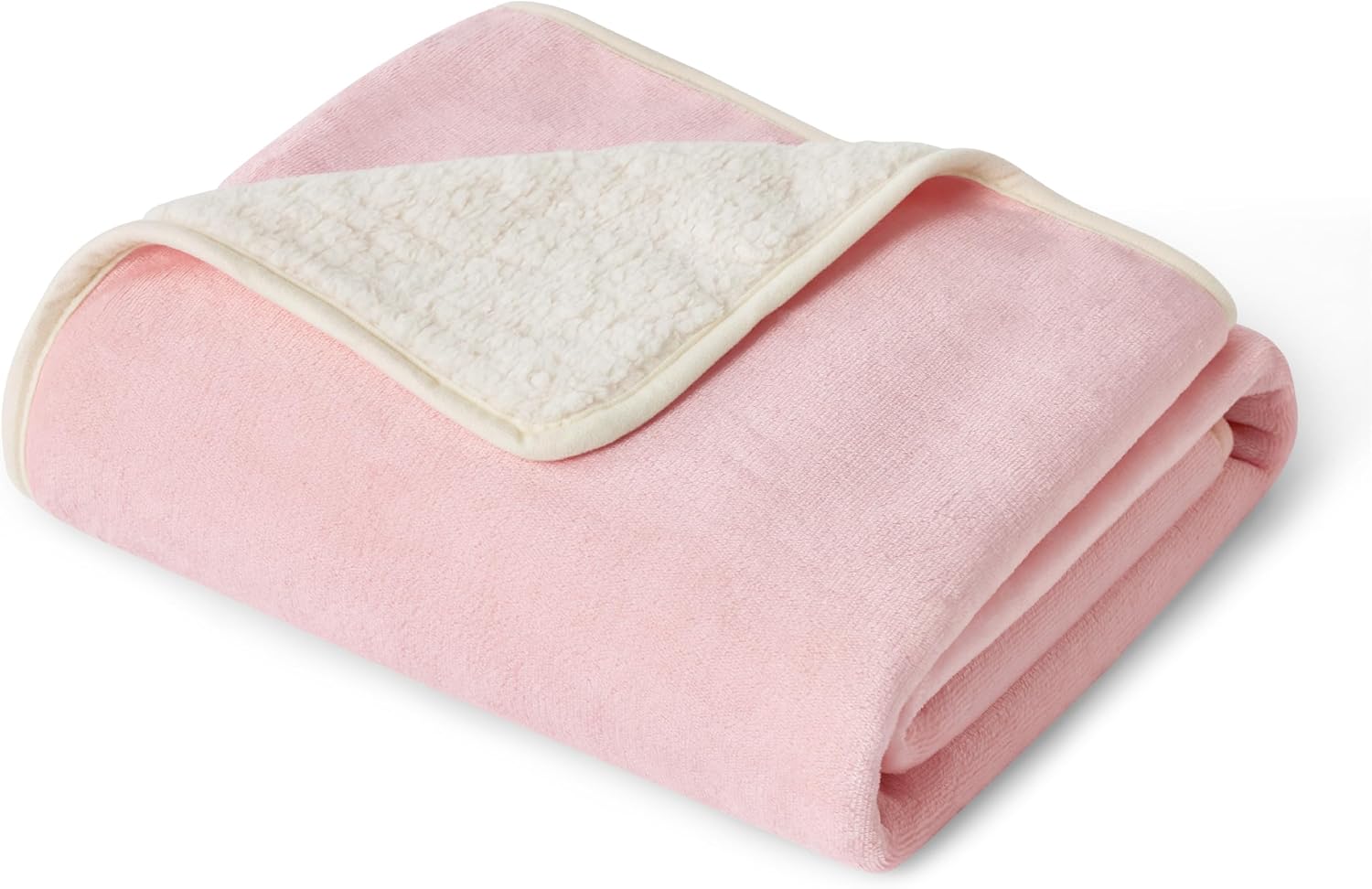 Bedsure Waterproof Dog Blankets for Small Dogs – Small Cat Blanket Washable for Couch Protection, Sherpa Fleece Puppy Blanket, Soft Plush Reversible Throw Furniture Protector, 25″X35″, Pink
