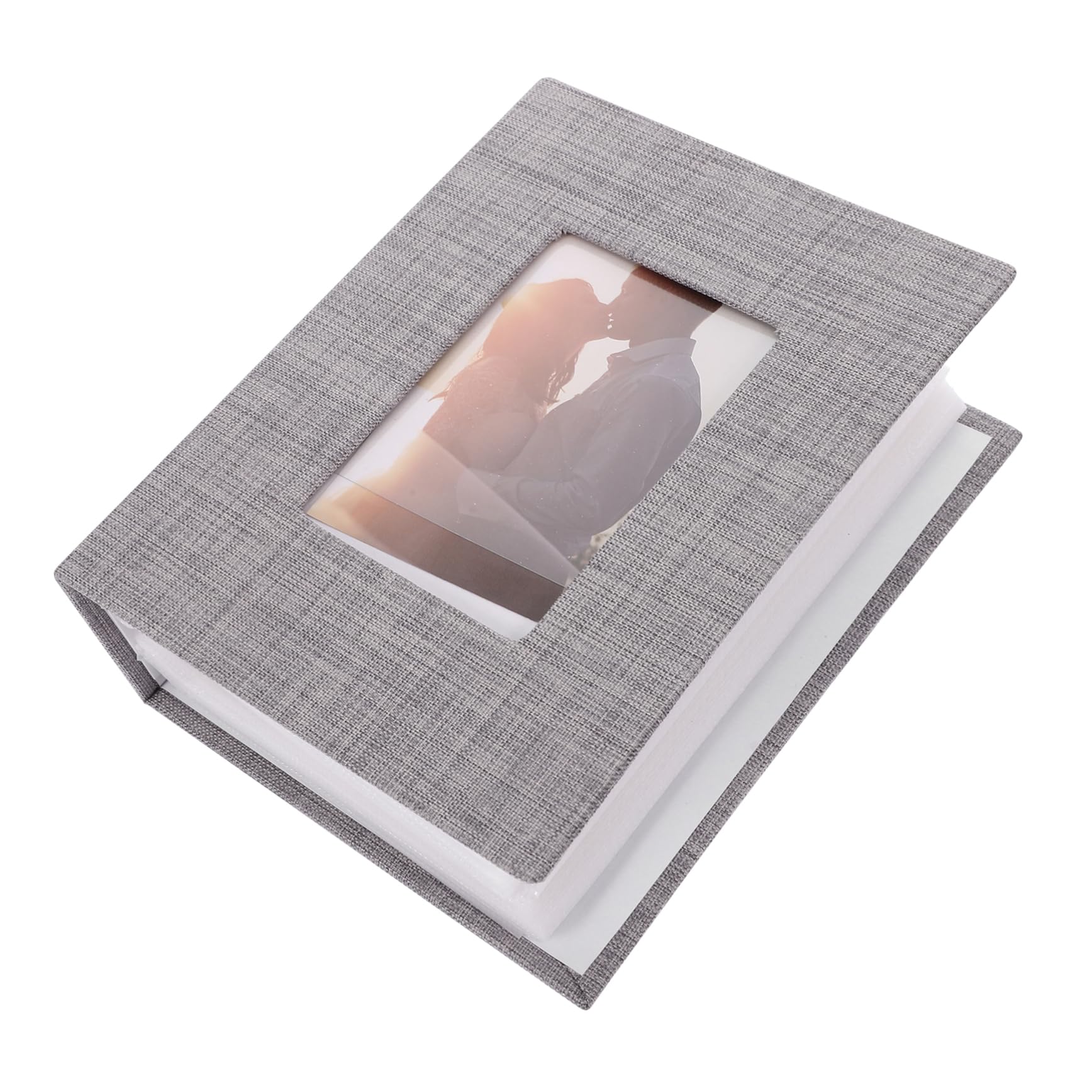 5 Stück Leinen Fotoalbum Schrottbuch Fotoalben Erinnerungen Fotoalbum Familien Buch Tuch Dekoratives Fotobuch DIY Buchalbum Graues Pvc