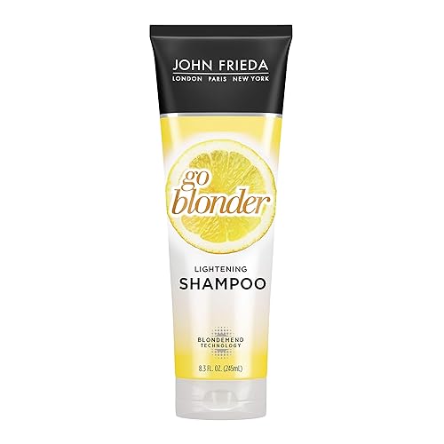 John Frieda - Champú aclarante Sheer Blonde Go Blonder con nuestra tecnología Blondmend, cítricos y manzanilla, 8.3 onzas (paquete de 2), 2 unidades