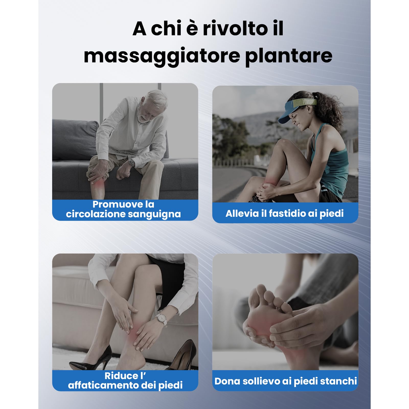 Bob and Brad Massaggiatore Piedi, Massaggiatore Piedi Elettrico con Calore, Rolling e Compressione d'Aria, Massaggiatore Plantare Shiatsu per Fascite Plantare, Muscoli Stanchi, Regali per Uomini Donne