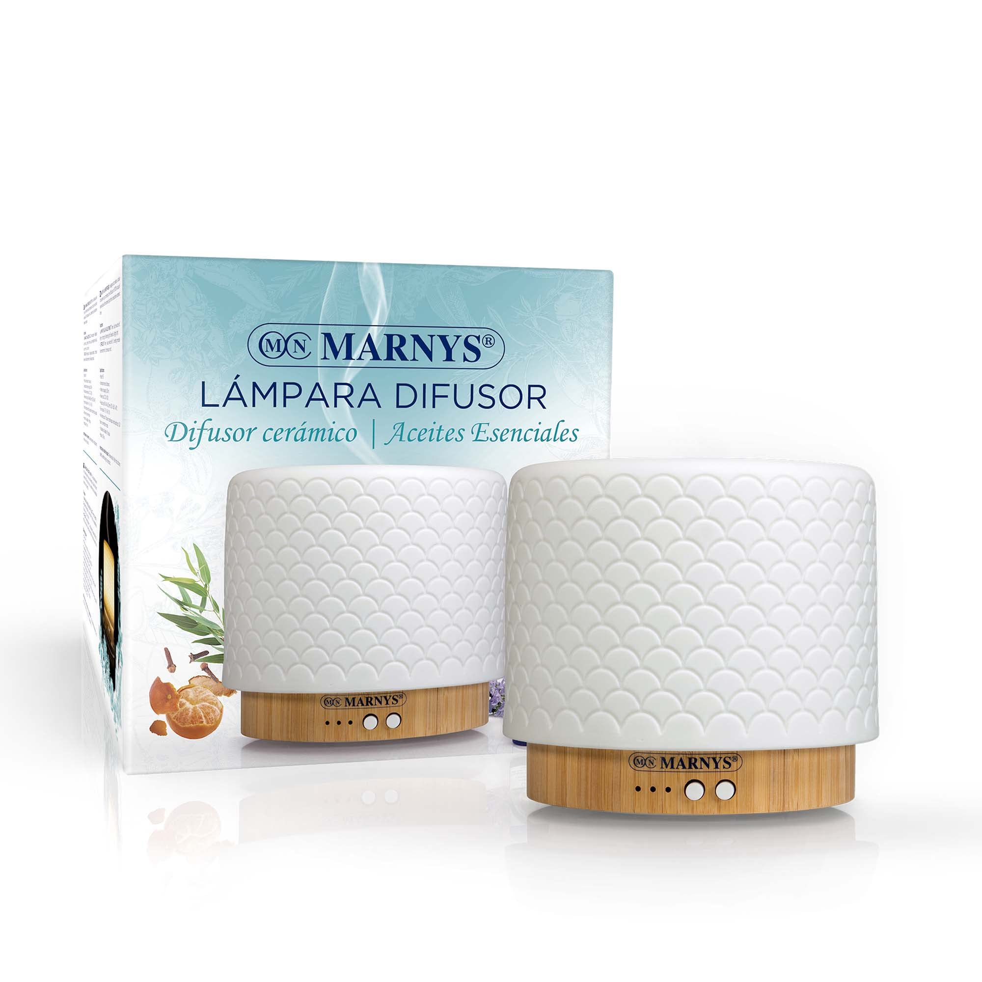 Marny, Ceramiczna lampa dyfuzora aromatów, dyfuzja olejków eterycznych, Relaksujące światło otoczenia, 3 tryby światła i 2 tryby dyfuzji