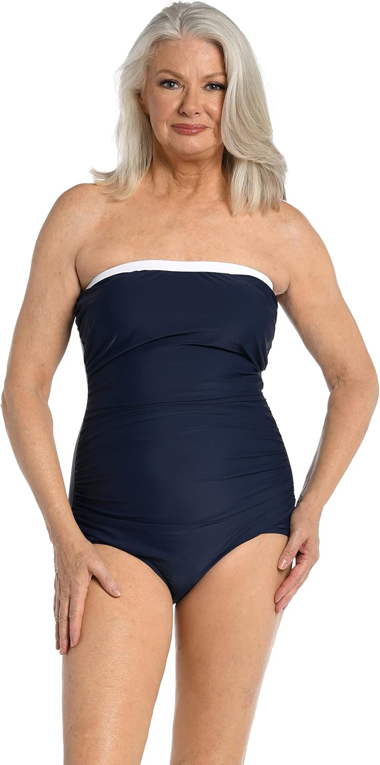 Solid Bandeau Girl Leg One Piece