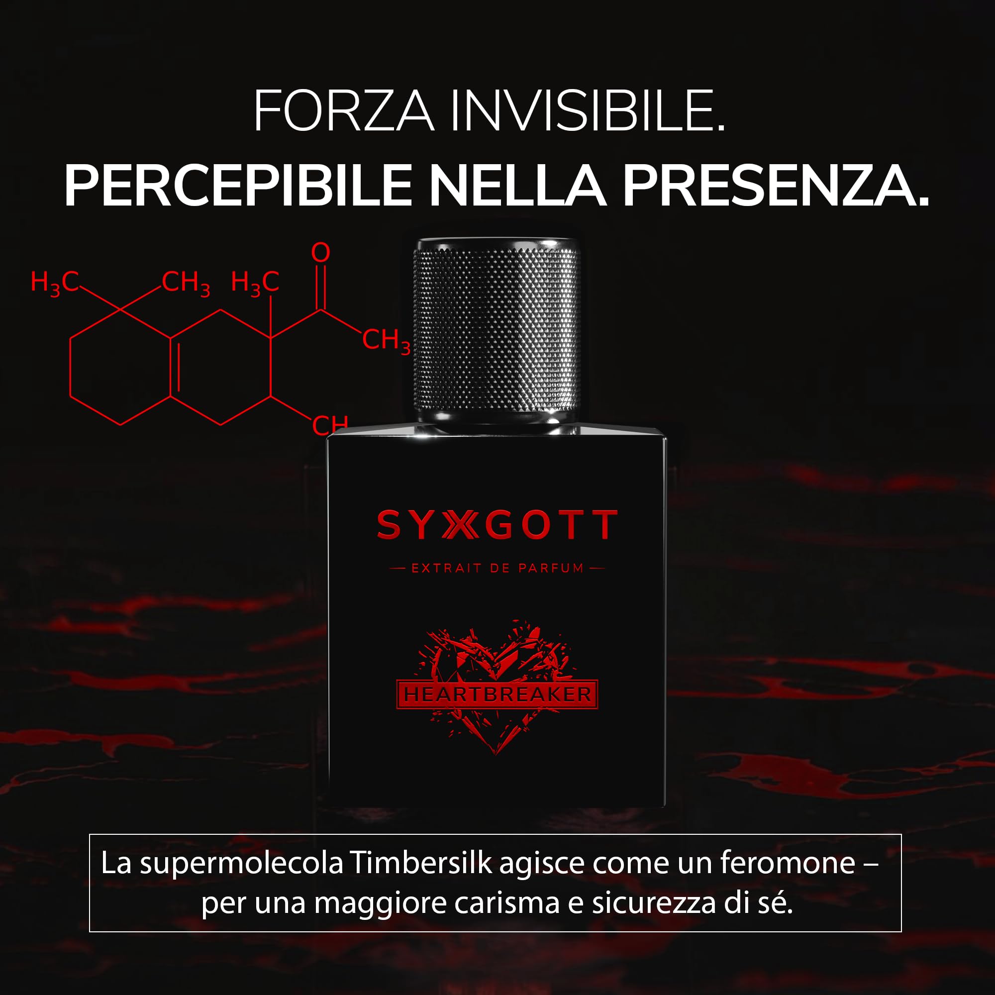 SYXGOTT HEARTBREAKER Profumo da uomo con olio di feromoni | Extrait de Parfum per uomini | Campioncino incluso | intenso, speziato e rinfrescante | Fragranza estiva durevole ideale per tutti i giorni