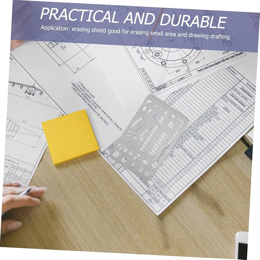 Juego De 3 Herramientas De Dibujo Con Escudo De Borrado De Acero Inoxidable Plantilla De Borrador Para Hacer Imágenes Escudo De Borrado Para Artistas