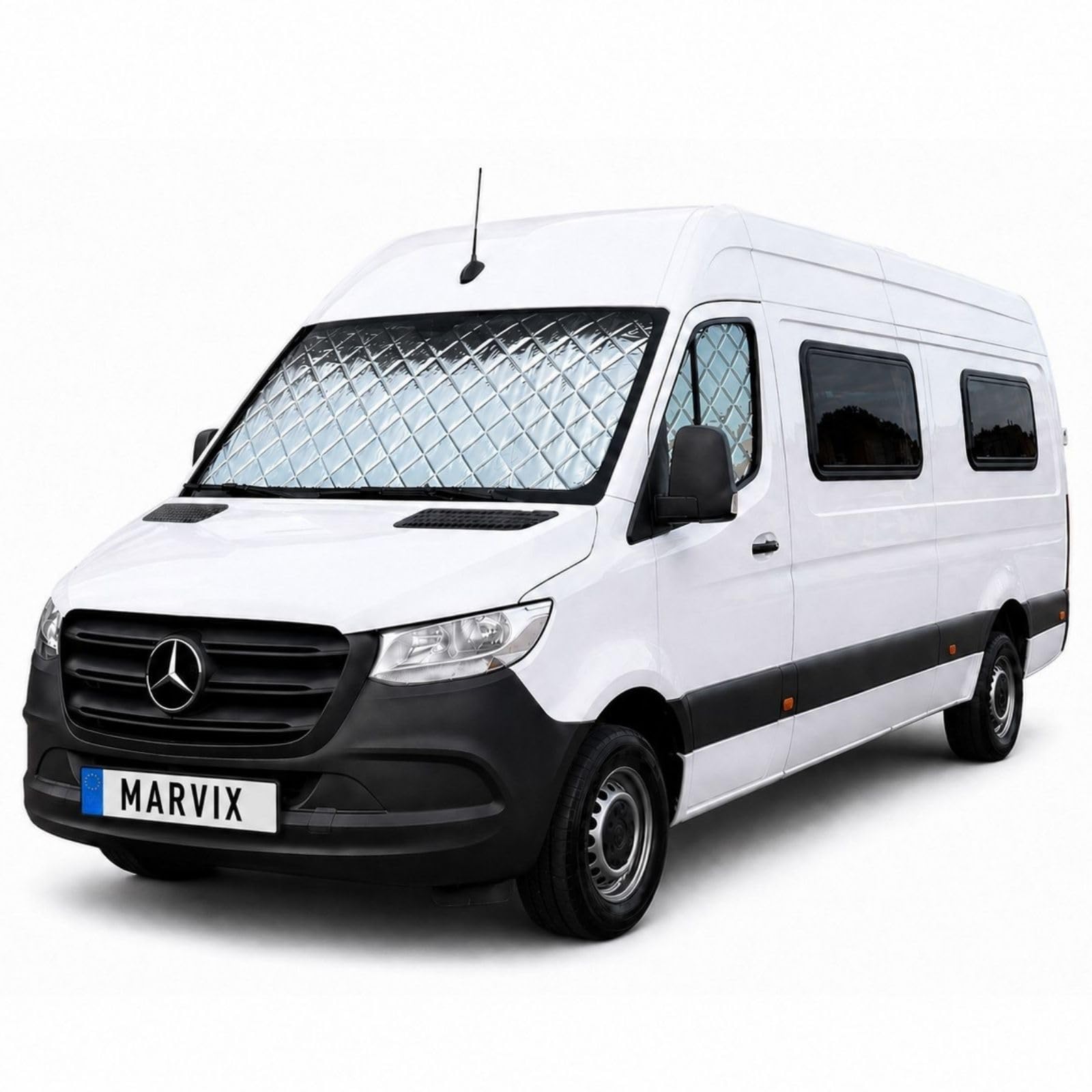 Marvix Thermo-Innenjalousien Premium 9-lagige Fensterabdeckung für Mercedes Sprinter ab 2018 Wohnmobil-Camper-Isolierungs-Sonnenschutz